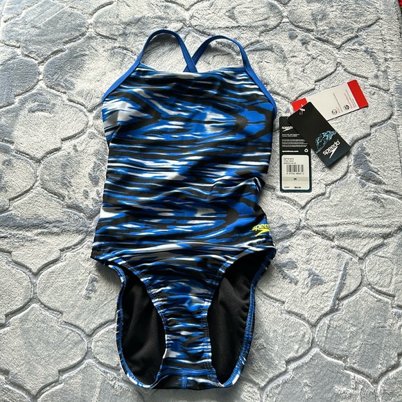 Speedo Other - Speedo 26 blue fun print swimsuit